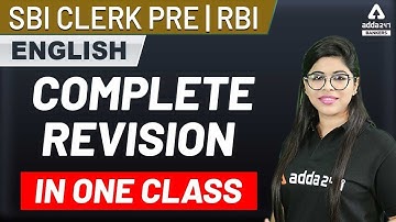 RBI Assistant 2020 (Mains) | English | Complete Revision In One Class