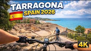 Tarragona Spain 2026 🇪🇸 | Stunning Bike Tour Through Ancient Roman City (4K)