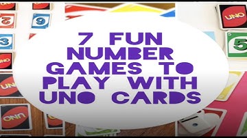 Number Games to play with Uno Cards for students- Educational Game Toddlers and Preschool kids