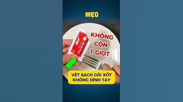 #MẸO 322 | Cách vét sạch gói tương ớt, xốt cà, không bị dính | How to eat a McDonald