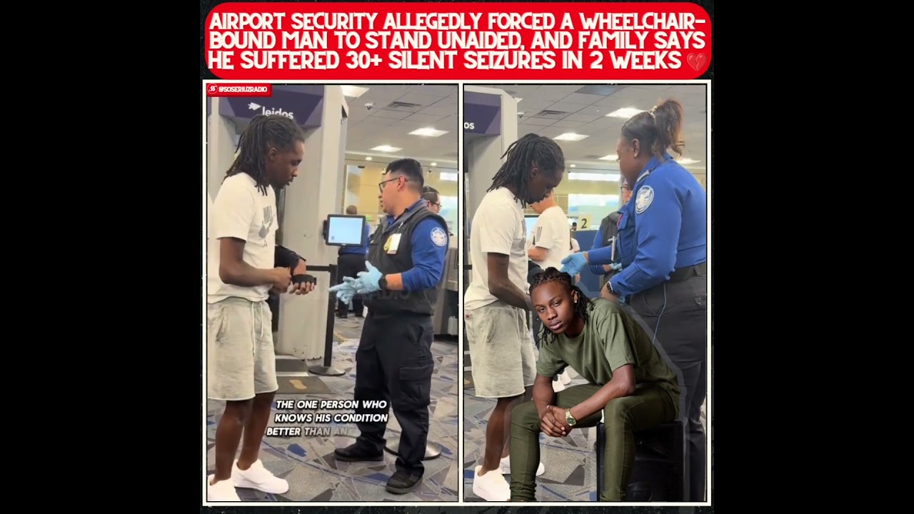 Смотреть «AIRPORT SECURITY FORCED A DISABLED MAN TO STAND — NOW HIS FAMILY SAYS HE WON'T STOP HAVING SEIZURE!» на YouTube Смотреть «AIRPORT SECURITY FORCED A DISABLED MAN TO STAND — NOW HIS FAMILY SAYS HE WON'T STOP HAVING SEIZURE!» на YouTube