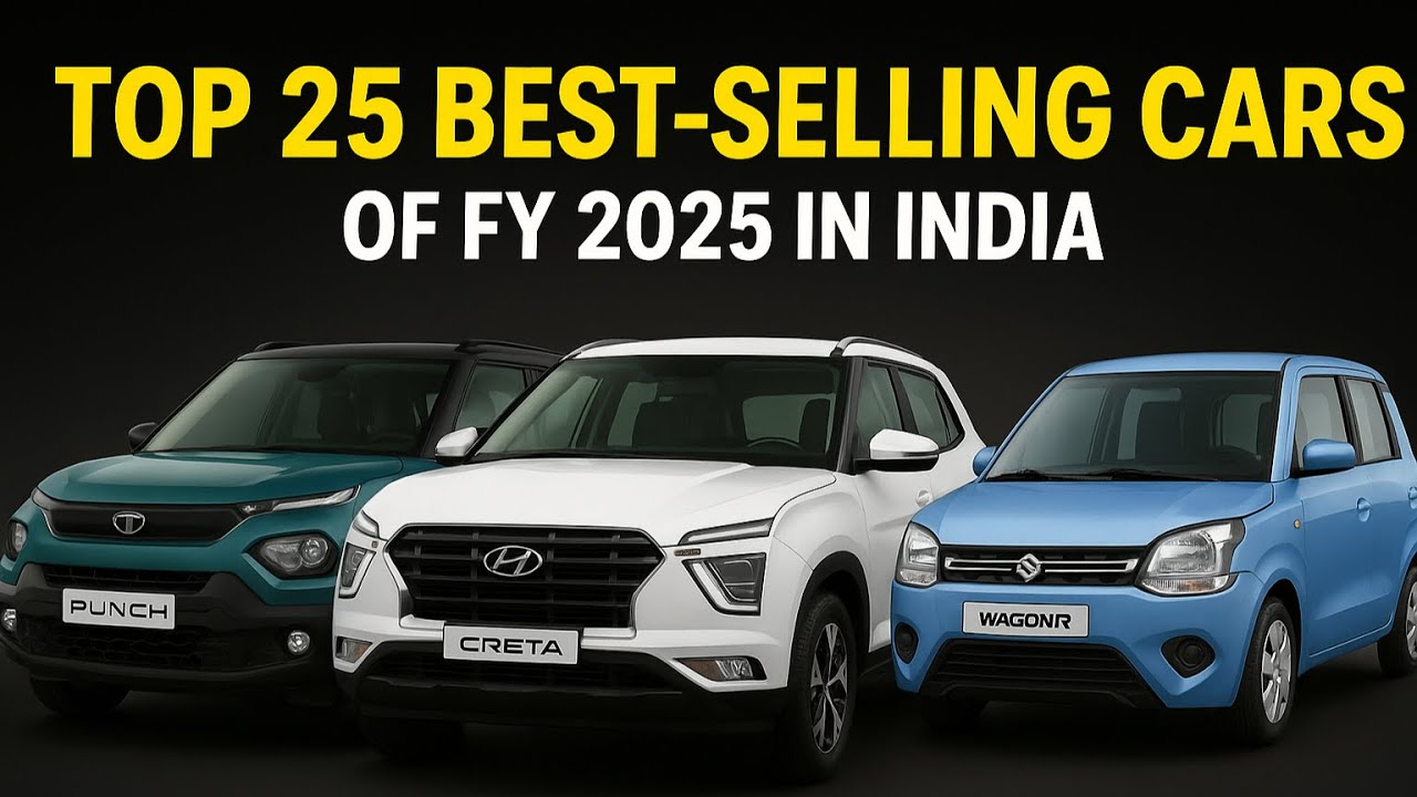 Top 25 Best-Selling Cars of FY 2025 in India | Surprising Chart-Toppers ...