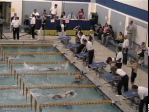 2010 Del State High School Swimming Championships Girls 100 Free.mpg