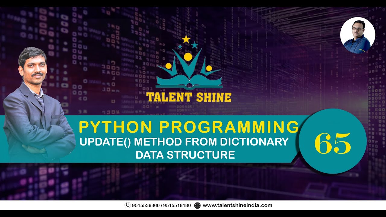 Python Programming: update() method from Dictionary Data structure ...