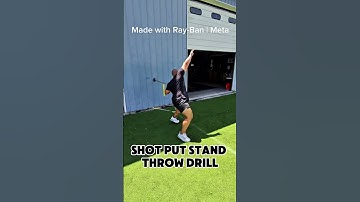 Shot put stand throw drill @raybanmeta #raybanmetapartner