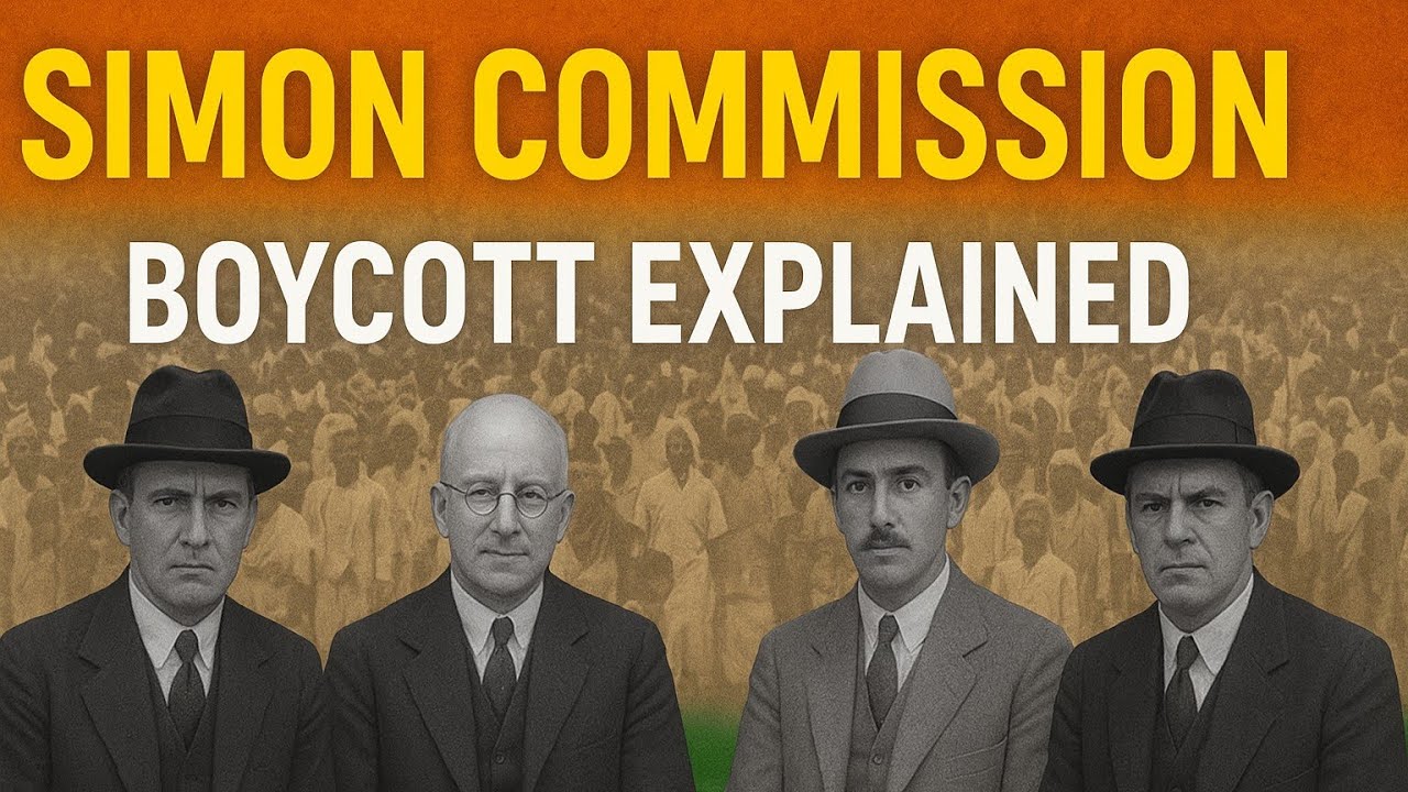 Simon Commission 1927 Explained|Full Details, Causes,Recommendations, Impact|Indian Freedom Struggle