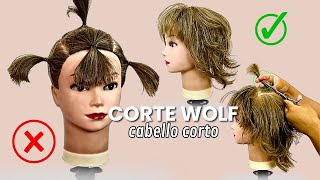 🔥CORTE WOLF PARA CABELLO CORTO🔥