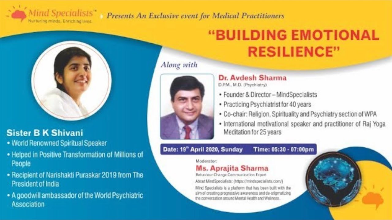 Live Webinar : BK Shivani Didi || Mindspecialists || 19 April