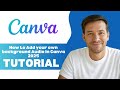 How to Add your own background Audio In Canva 2025