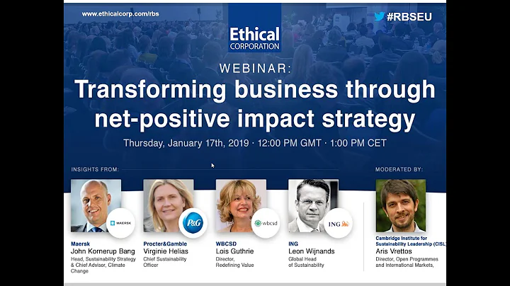 #RBSEU - Webinar: Transforming Business Through Net-positive Growth Strategy