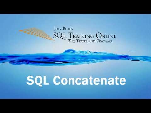 SQL Concatenate -