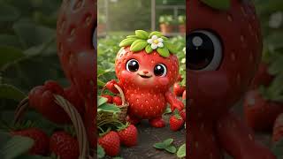 🍓👶 Strawberry Baby Picking Strawberries 😍 | AI Fantasy | Mini Munch ASMR #shorts #strawberry #cute