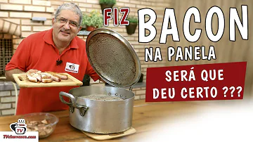 Como fazer bacon na panela de pressão?