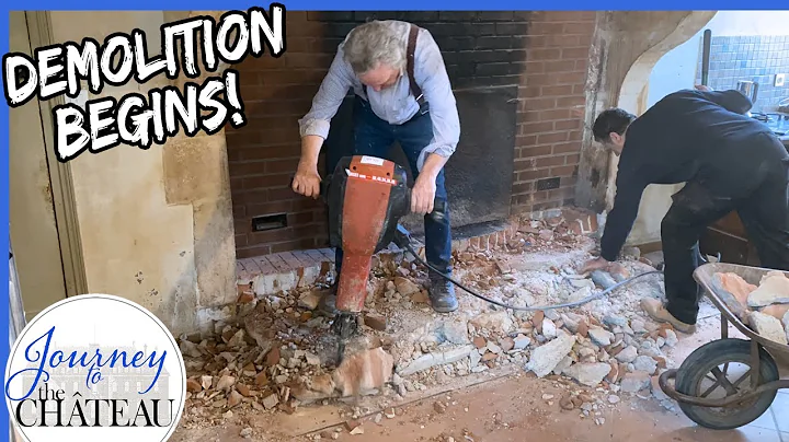 Chateau KITCHEN RENOVATION, the DEMOLITION Begins! - Journey to the Château de Colombe, Ep. 74