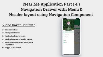 Near Me | Navigation Drawer and Header Layout with Navigation Component in Android Java Part (4)