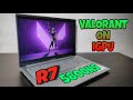 Valorant gameplay test ryzen 5800hs laptop  no gpu  16gb ram 