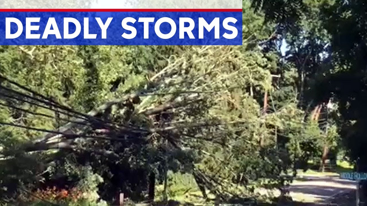 2 dead after severe storms hit Long Island, Connecticut - YouTube