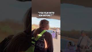 Get pulled over with me 🤠 • • #cars #cops #cargirl #copsofinstagram #funny #bts #filming #rollers