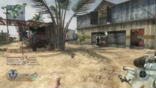 CoD Black Ops - Wall bounce Tomahawk across map LOL
