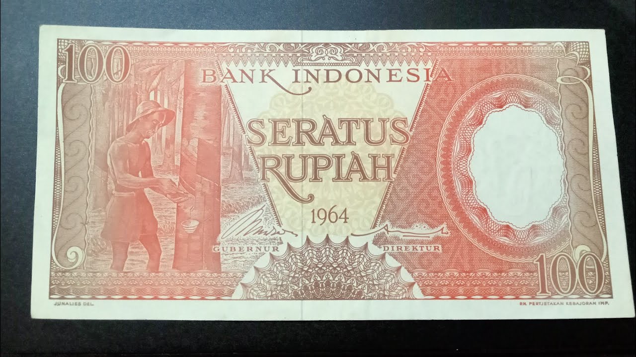 Uang kuno 100 rupiah seri pekerja tahun 1964 (1964 / 1959 dan 1968)