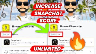 SNAP SCORE INCREASE 8,64,000 in 3 HOURS🔥FAST🚀 | how to INCREASE snapchat SCORE FAST 2023