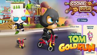 Talking Tom Gold Run COOKIE RUSH Agent Angela VS Super Ginger with Bicycle event [android] gameplay screenshot 5