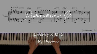 Coldplay X BTS - My Universe / Piano Cover / Sheet