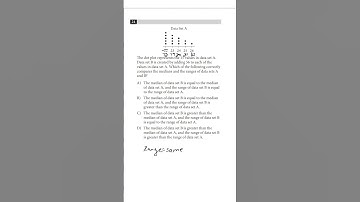 Dot Plots- SAT math #satmath #satprep #highschool #college #algebra #statistics #apstats #math