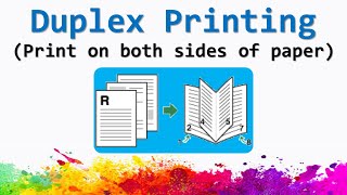 How to Print on Both Sides of a Paper | Duplex Printing | Long Edge vs Short Edge Printing