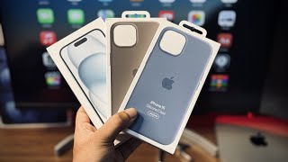 Apple Official Silicone Case | iPhone 15 | Winter Blue | Clay | Review | unboxing | India screenshot 3