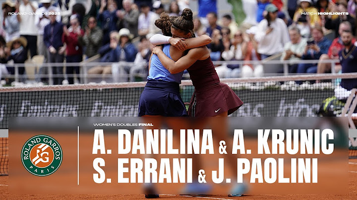 Highlights Danilina/Krunic vs Errani/Paolini Women's Doubles Final | Roland-Garros 2025