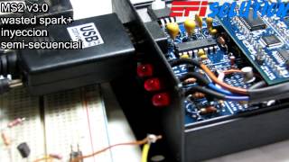 MS2 v3.0  wasted spark + inyeccion semisecuencial .  MEGASQUIRT