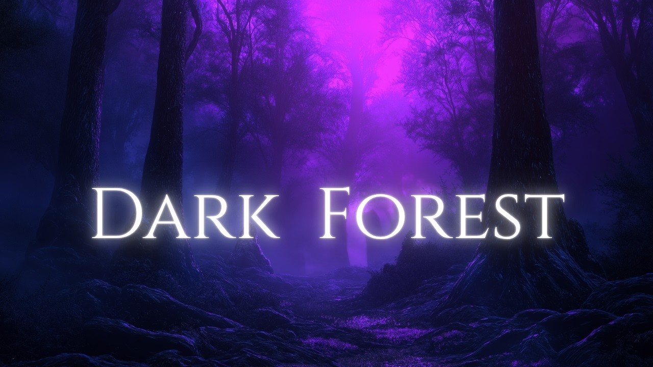 DARK FOREST🌲Haunted Rain Ambient for Dark Focus Flow State ⭕️ 1 Hour