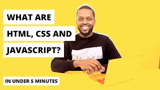 HTML, CSS and JavaScript in under FIVE minutes! (For Beginners)