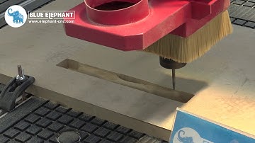 BLUE ELEPHANT 2040 ATC CNC Router Teaboard Engraving On MDF 9kw HSD Spindle Siemens Control System