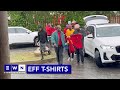 Car drops off EFF t-shirts to alleged former EFF supporters joining ANC image