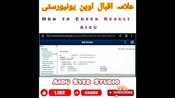 How to check your result on Allama Iqbal Open University site cms portal #aiouresult #Aiousyedstudio