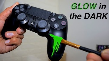 I PAINTED my PS4 Controller with GLOW-in-the-DARK Paint ! *UNBELIEVABLE*