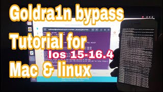 Goldra1n bypass tutorial for ios15&16 | mac and linux | tethered bypass Goldra1n bypass tutorial for ios15&16 | mac and linux | tethered bypass
