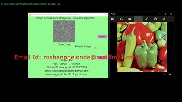 Image Encryption and Decryption Using AES Algorithm | Python Source Code | AES Image Encryption