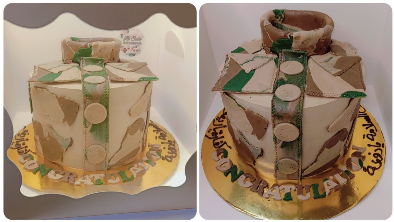 العميلة طلبت منى تورتة لخطبها  علشان خلص جيش  وعجبتها جداً