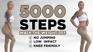 5000 STEPS WALKING WORKOUT | 5K Steps Challenge! 30 Min Fat Burning Endurance Knee Friendly