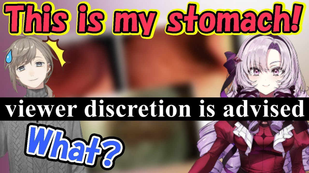 ［Disturbing］Kanae was horrified when he saw the inside of new Liver Salome's stomach ［Nijisanji］