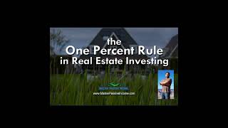One Percent Rule Real Estate Investing in Rental Properties