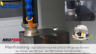 NEOFEED MFQ8 dynamic highfeedmilling