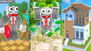 THỬ THÁCH SLENDERMAN ĐI LÀM, KIẾM TIỀN, MUA NHÀ, NOOB HỐI HẬN TRONG MCPE | Thử Thách SlenderMan