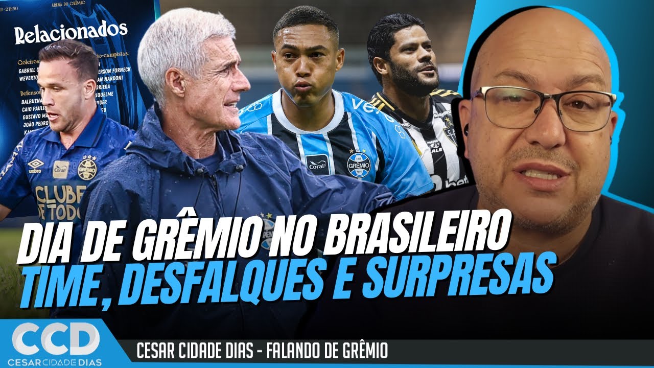 Dia de Grêmio x Galo no brasileiro: relacionados, times, desfalques e surpresas