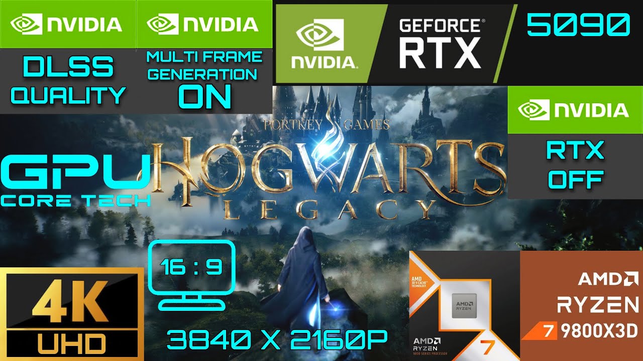 Hogwarts Legacy | RTX 5090 32GB (4K UHD Max settings RTX OFF / MFG ON / DLSS Quality)