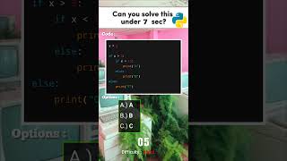 Can You Solve This Python Puzzle in Under 7 Seconds 🐍🔥