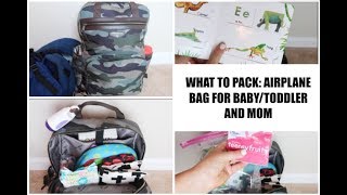 WHAT TO PACK: AIRPLANE BAG FOR BABY/TODDLER // TIPS FOR FLYING WITH 1 YEAR OLD